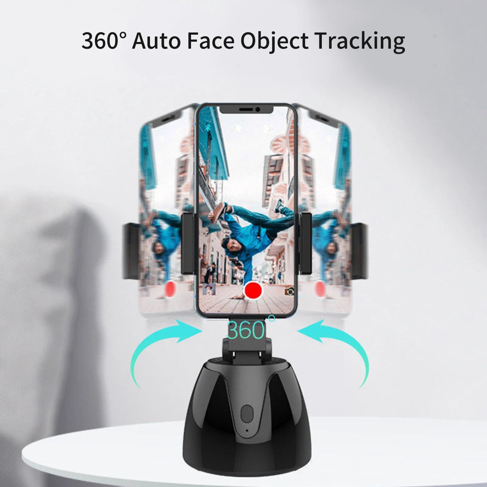 360° Object Tracking Holder Selfie Stick 360° Rotation Auto Face Object Tracking Release Your Hands Wireless BT Connection